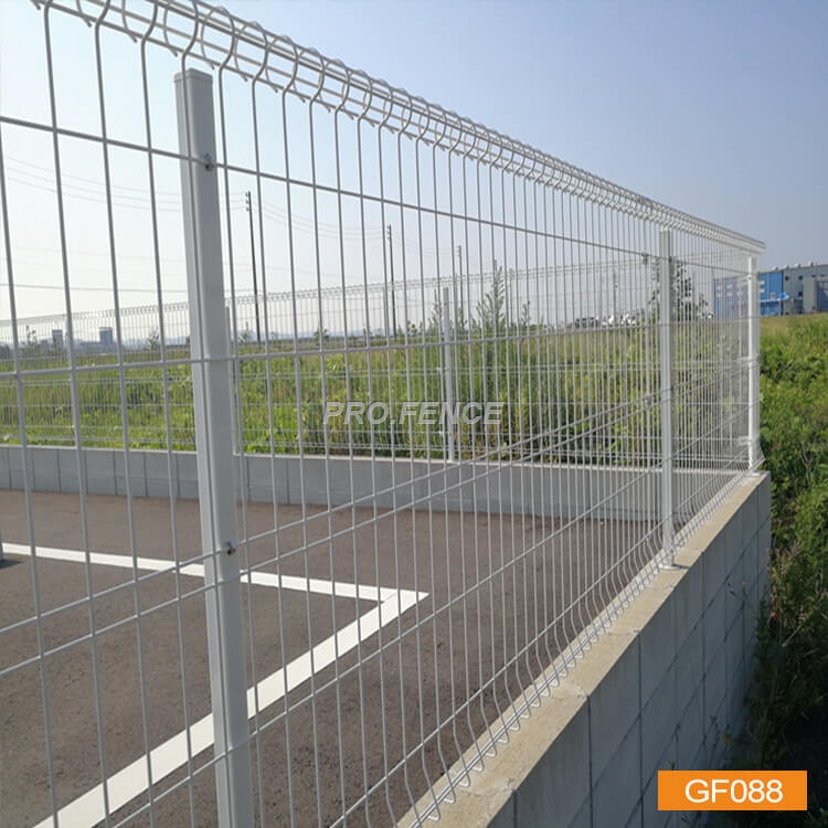 Double-circle Powder Coated Wire Mesh Fence for municipal engineering