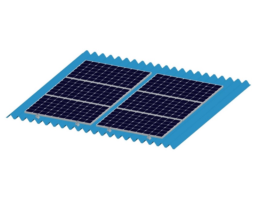 OEM Manufacturer China Roof Mounted Solar Panel Bracket for Rooftop Carport  Solar Panel Installation