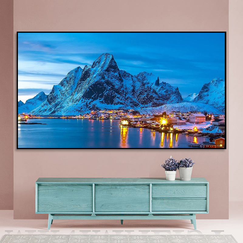 Fixed Frame Projector Screen 4K Short Throw 100 Inch Projection Screen Featured Image