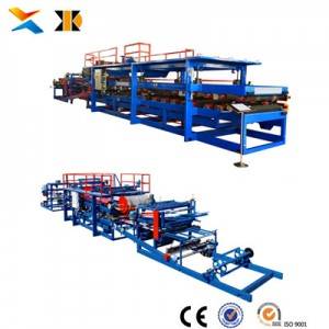 eps and rock wool sandwich panel production line in china