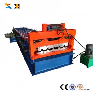 Oem Tube Roll Forming Pricelist - Floor Decking Panels Roll Forming Machine iron sheet rolling machine metal roofing machines for sale – Xinnuo