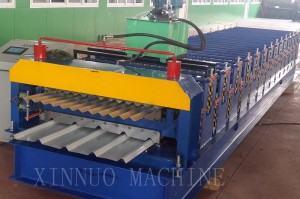 Factory Outlets China Glazed Roof Tile Steel Sheet Roll Forming Machinery
