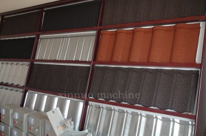 2023 wholesale price Cheap Stone Coated Metal Roof Tile Making Machine