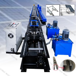New Delivery for Xinnuo Solar Panel Frame Manufacturing Machine Strut Roll Forming Line C Solar Strut Channel Roll Forming Machine