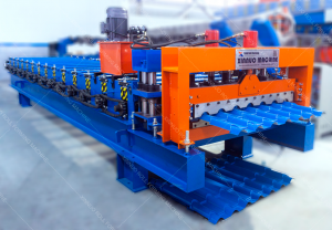 Xinnuo-Long span metal glazed roof sheet cold roll forming machine