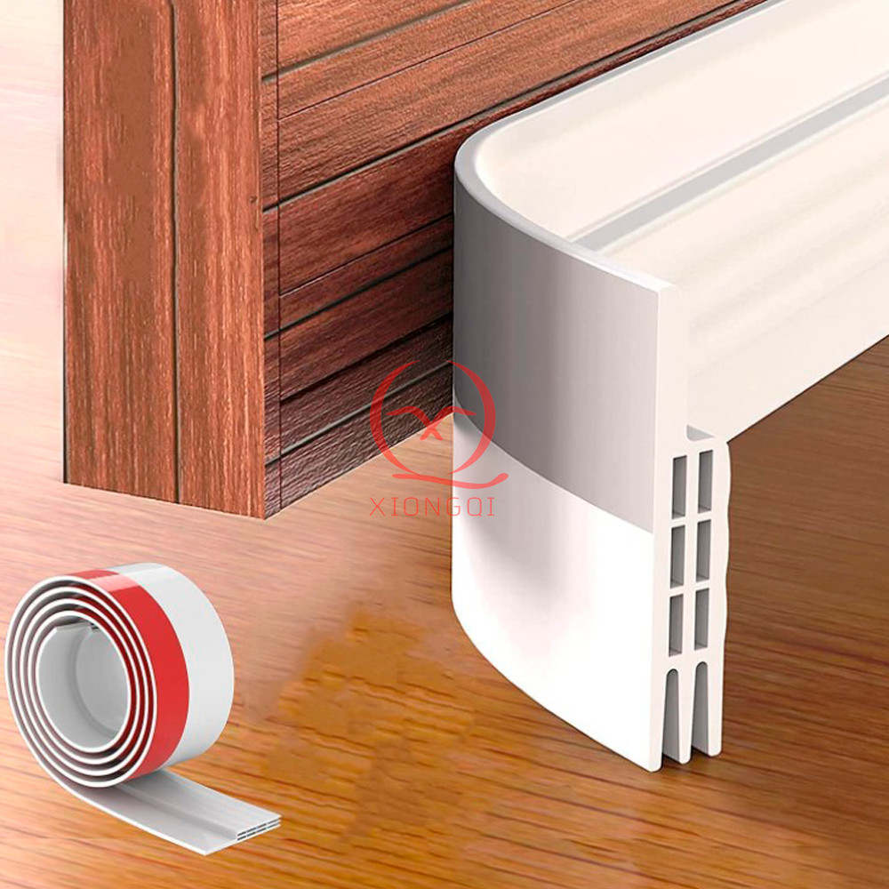 China 25mm Width Wooden Door Bottom Self Adhesive Silicone Rubber Seal  Strip Manufacturer and Supplier