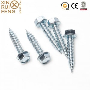 China Manufacturer Fastners Hex Head Zinc Plated Self Tapping Screw