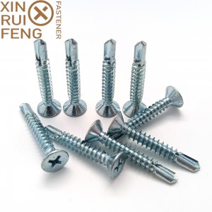Cheap PriceList for Self Drilling Tapping Screws - White Zinc Plated CSK Head Phillips Drive Self Drilling Screw – Xinruifeng