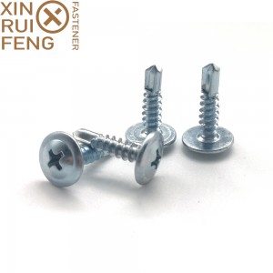 Online Exporter Wafer Screws Self Drilling - Truss Head Phillips Drive White Zinc Plated Self Drilling Screw – Xinruifeng