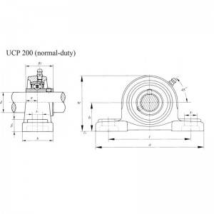 Series insert bearing with high precise UCP 200