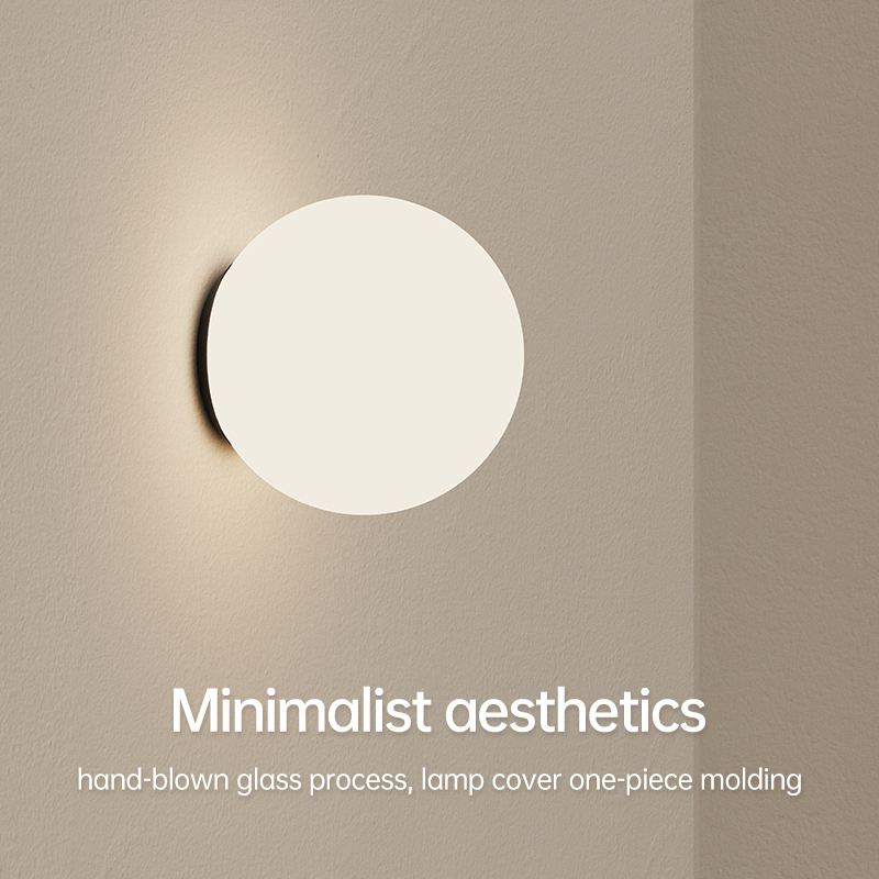Glass Ball Wall Lamp Living Room Bedroom Corridor LED Wall Light Minimalist Home Decor Lights Featured Image