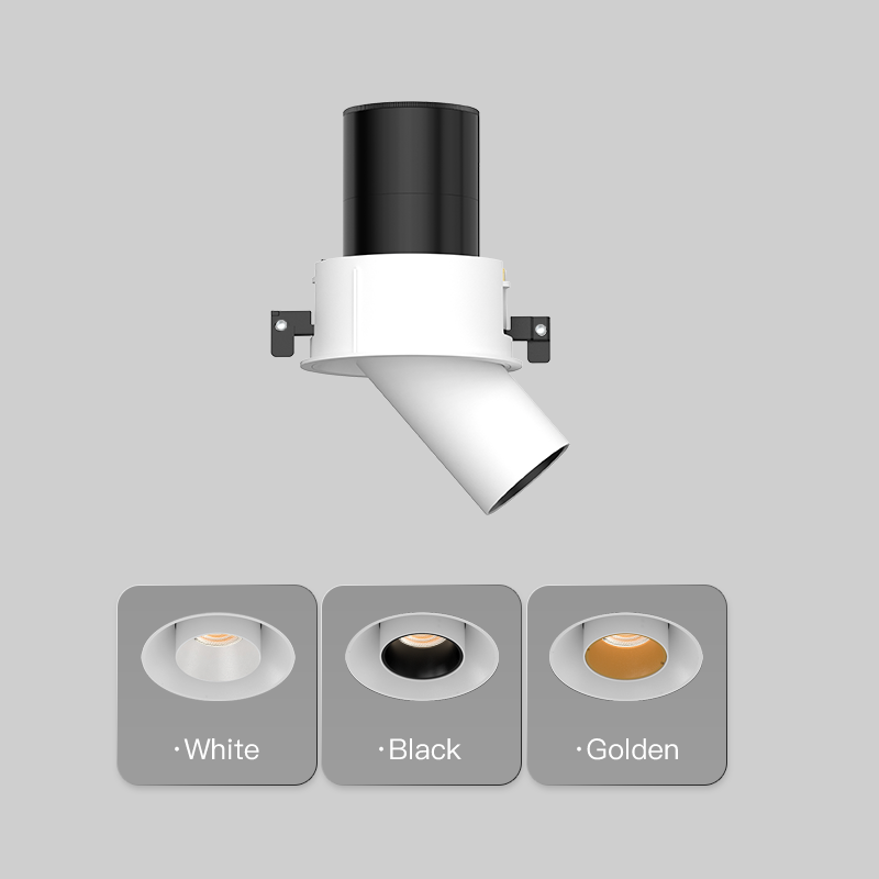 Stretchable LED Spotlight Recessed LED COB Downlight Aluminum Ceiling Can Lights Featured Image