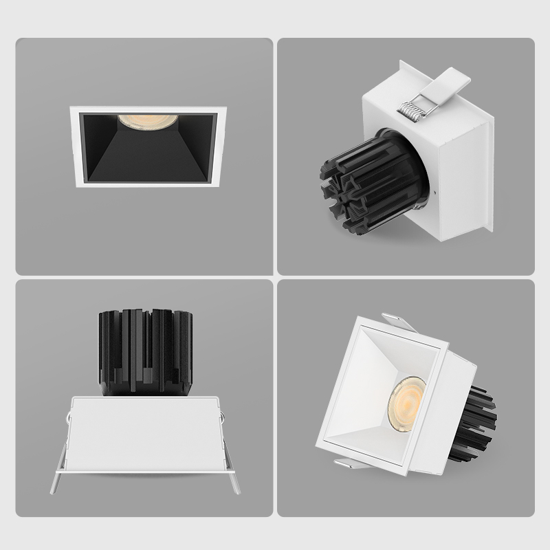 Square LED Downlight IP65 Wet Recessed Ceiling Spotlight 15W Anti Glare ETL COB Downlight For Bathroom Balcony Featured Image