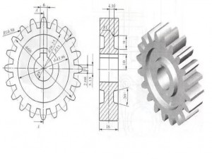 CNC Milled  CNC machining High Precision Grinding of Hard Tooth Surface Spur Gear Using Machine Tools