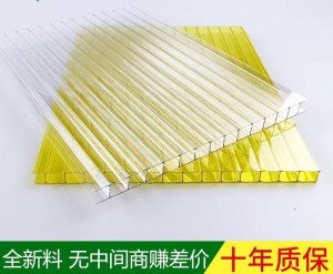 Factory supplier pc hollow sheet pc corflute sheet using for parking shed sitting shed canopy good price
