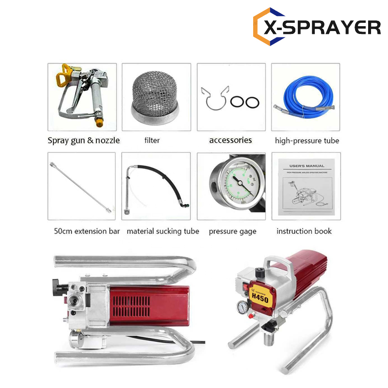 China wholesale Airless Spray Plaster Price Manufacturer –  small flow spraying machine H450 – Xskylink