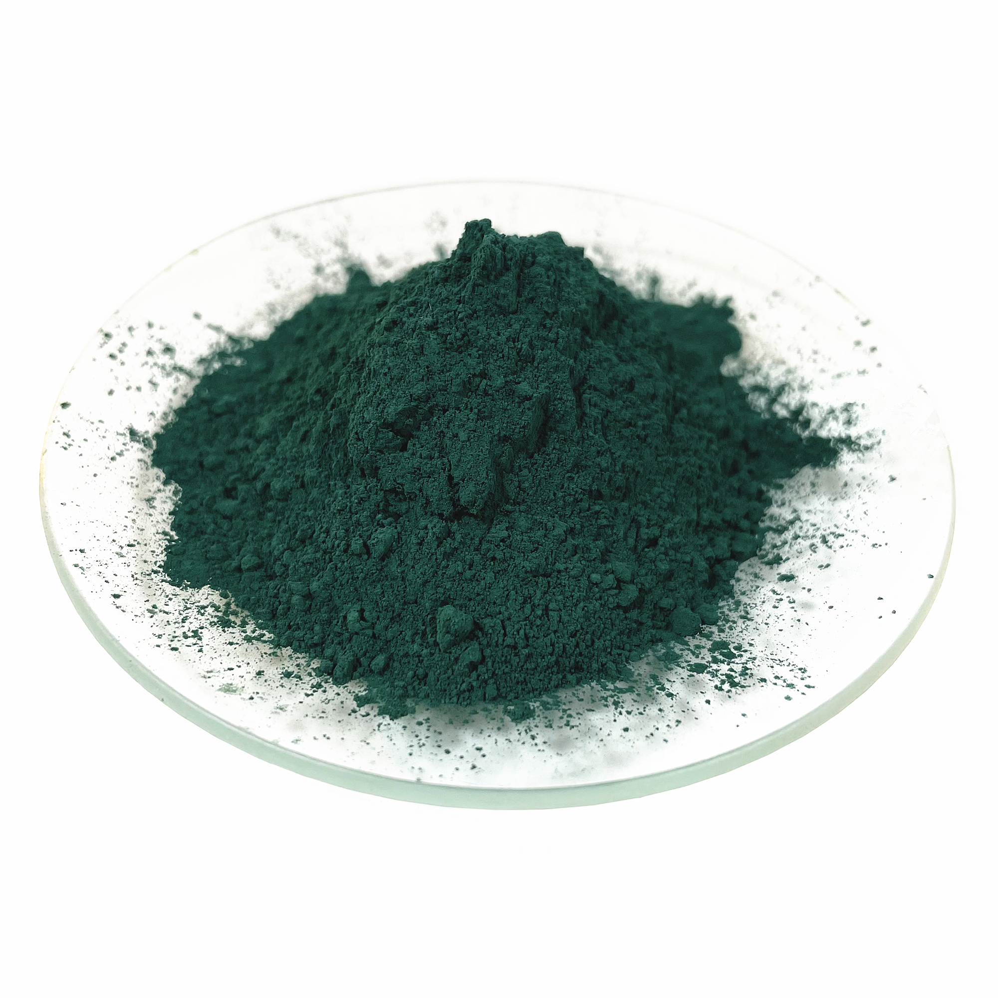 เม็ดสีอนินทรีย์สีเขียวผงสีผงเหล็กออกไซด์สำหรับสีพลาสติก