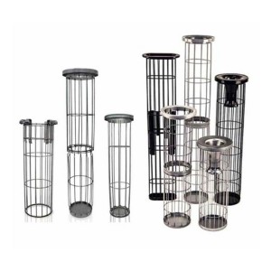 Industrial dust collector filter cage high temperature organic silicon black filter cage dust bag skeleton