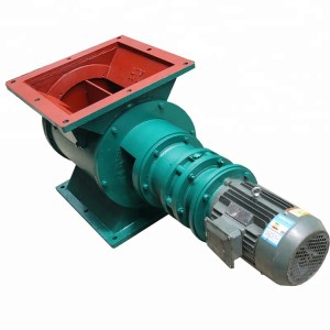 Light Weight Rigid Impeller Round Outlet Rotary Airlock Valve For Industry Air Filter