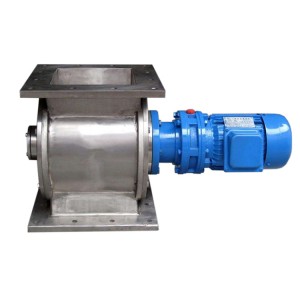 Cast iron electric rotary airlock valve under the cyclone dust collector
