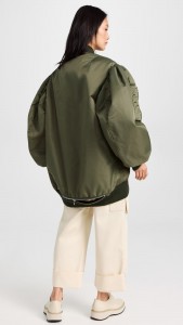 OEM cropped jacket Army green jacket