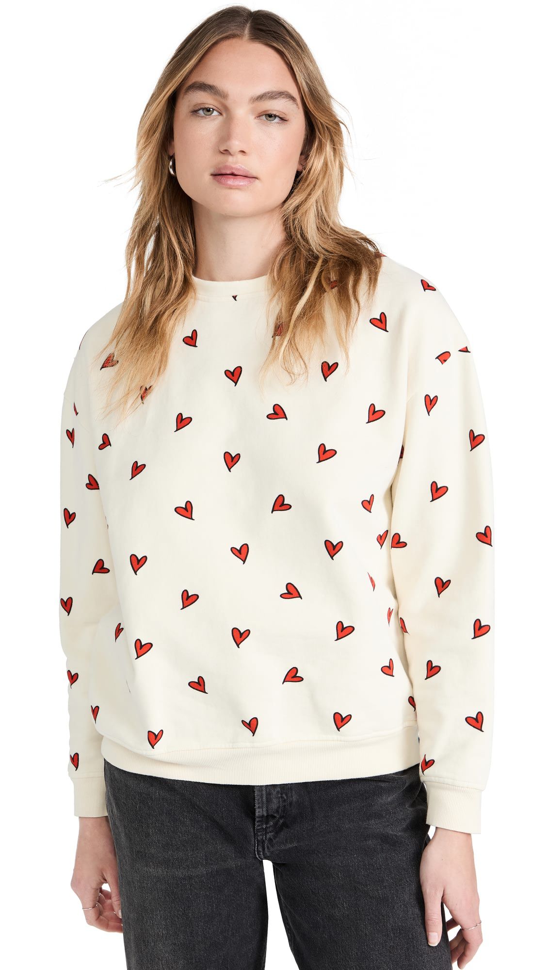 Made in china Heart pattern high molala casual hoodie top