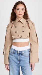 Made in china Fashion jacket temperament design sense short trench coat