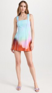 New Design Casual Tie-dye Halter Mini Dress