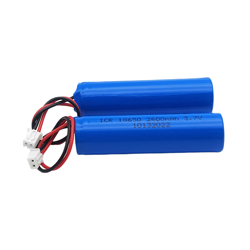 3,7V cylindrisk lithiumbatteri, 18650 2600mAh, barberbatteri