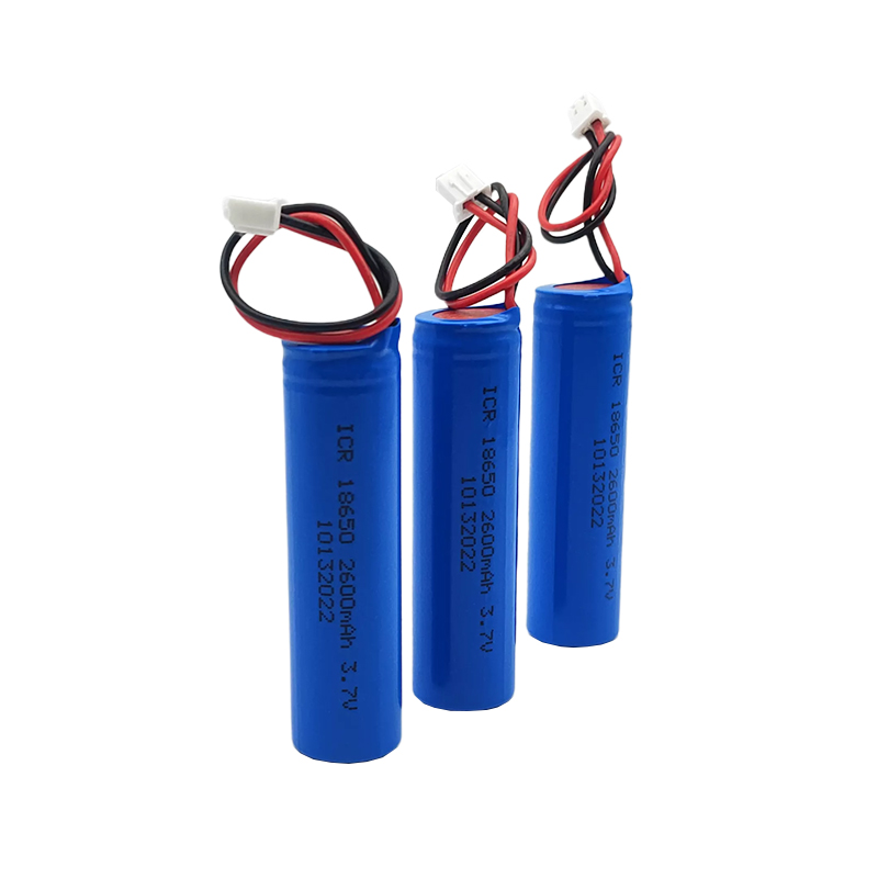 3,7V cylindrisk lithiumbatteri, 18650 2600mAh, barberbatteri