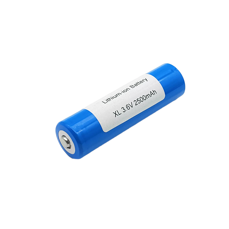 3.6V Cylindrical lithium na baterya, 18650 2500mAh