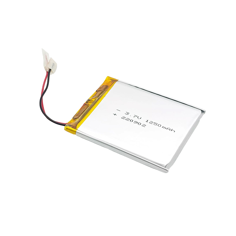 Литий-полимерный аккумулятор 3,7 В, квадратный литиевый аккумулятор 083448 1250 мАч