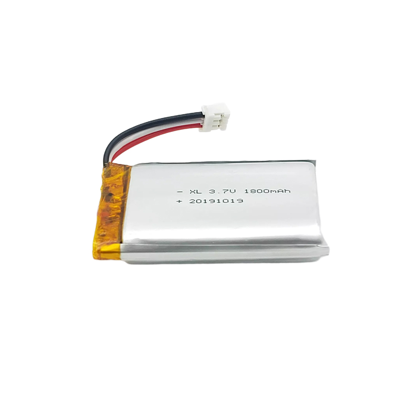 3,7V högtemperatur litiumpolymerbatteripaket, 103450 1800mAh fyrkantigt litiumbatteri