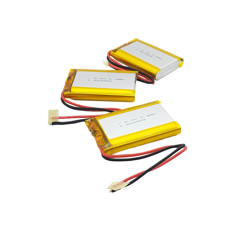 3.7V Héichtemperatur Lithium Polymer Batterie Packs, 103450 2000mAh