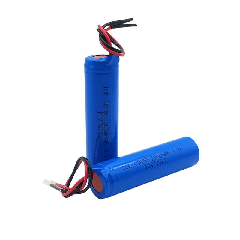 Цилиндрична литиева батерия 3,7 V, литиева батерия 18650 2600 mAh, батерия за самобръсначка