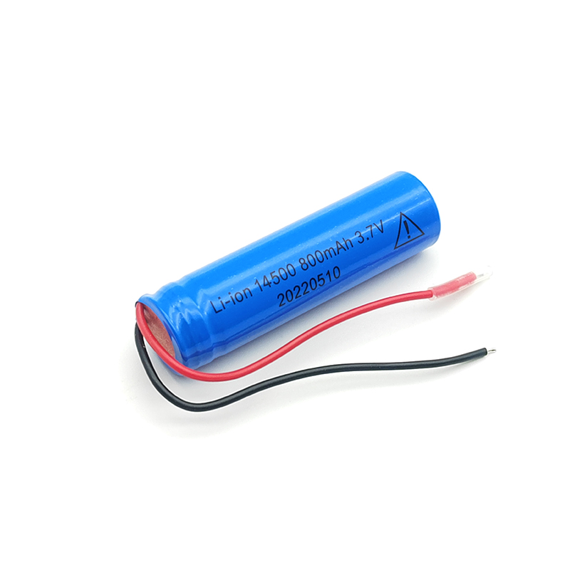 3.7V Cylindrical lithium battery, 14500 800mAh 3.7V,Smart meter reading terminal,with warning Featured Image