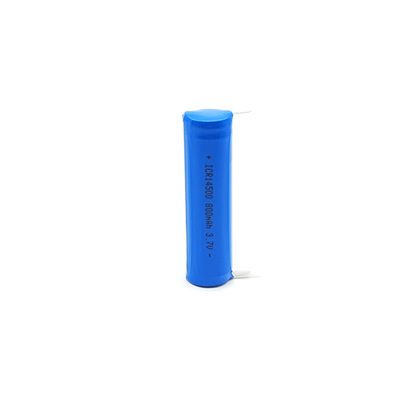 3.7V Cylindrical lithium battery product model 14500,800mAh