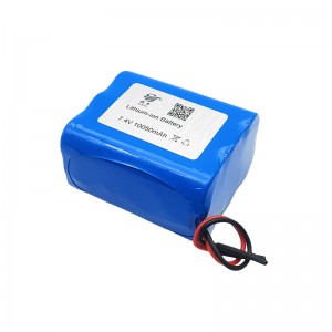 Batería de litio importada de 7,4 V, 18650 10050 mAh