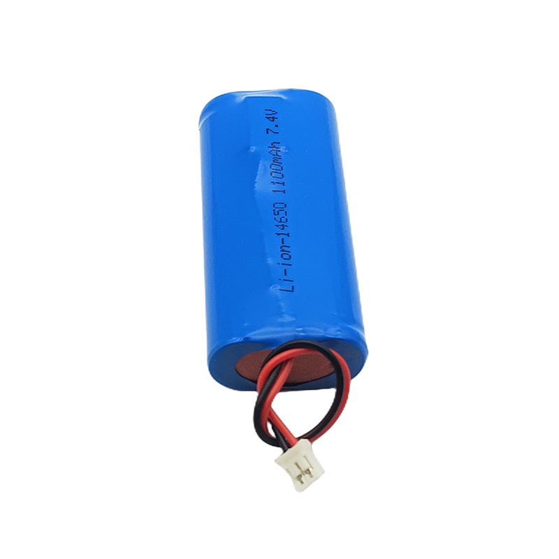 Baterai lithium silinder 7.4V, baterai lithium medis 14650 1100mAh 7.4V