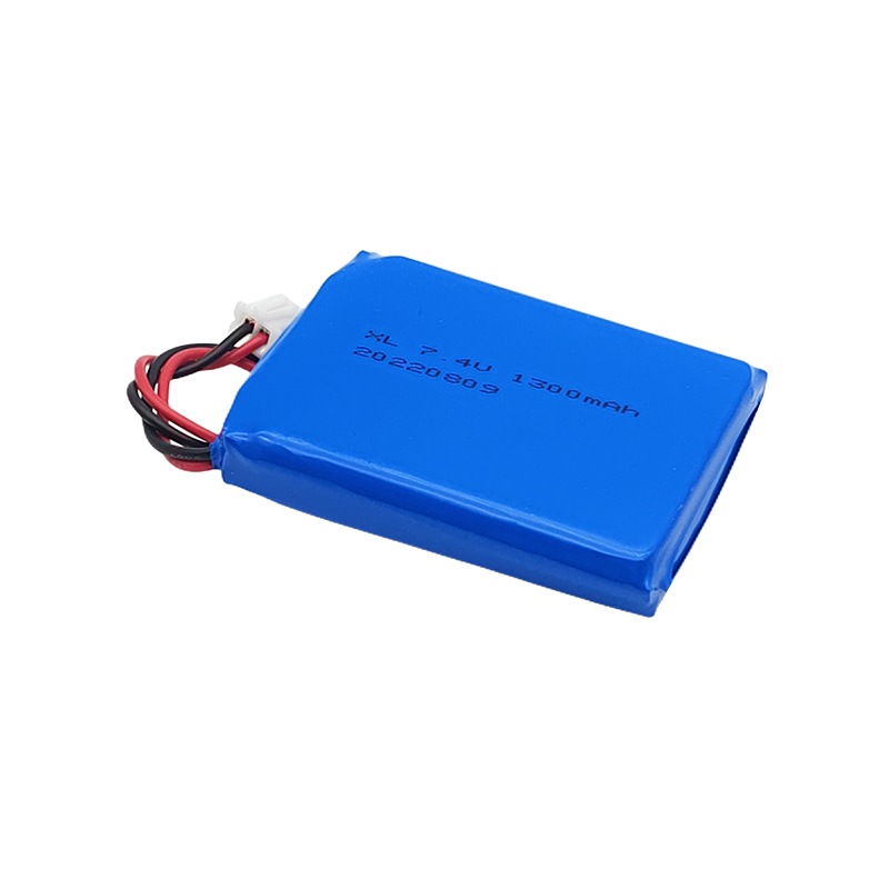 Pakketti ta 'batteriji tal-polimeru tal-litju 7.4V, batterija tal-litju kwadru 803450 1300mAh