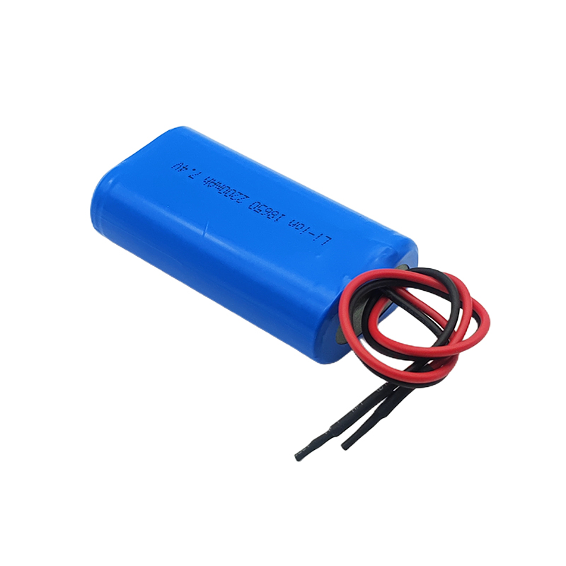 Cylindryczna bateria litowa 7,4 V, ręczny ultradźwiękowy miernik głębokości wody 18650 2200 mAh