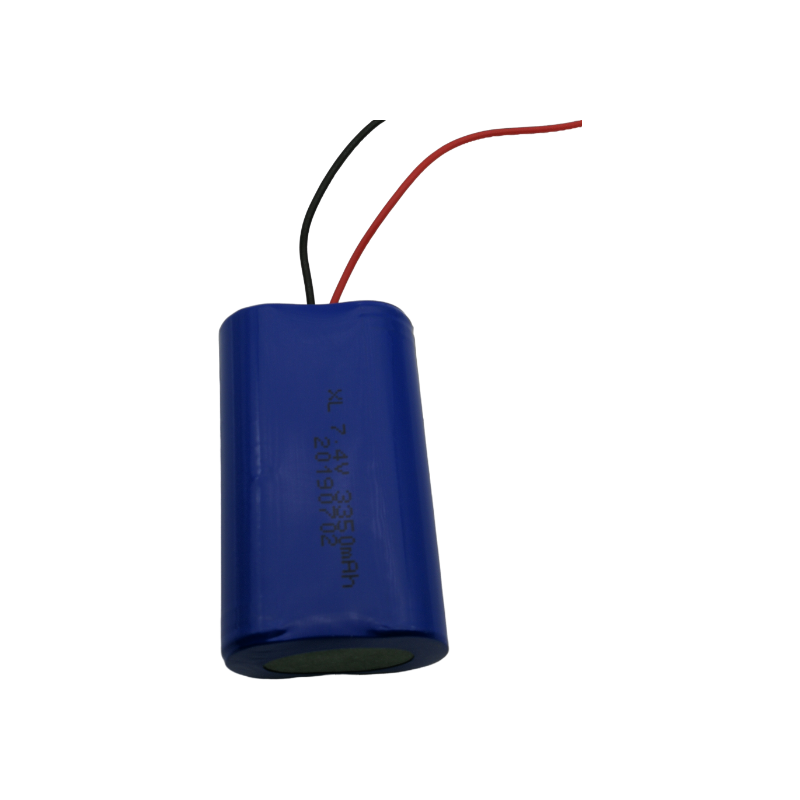 Model produk baterai lithium silinder 7.4V, 18650 3350mAh