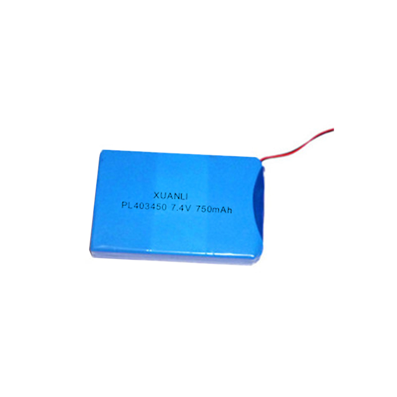 403450 Paquetes de baterías de polímero de litio de 7,4 V y 750 mAh