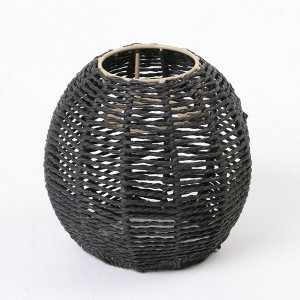 Small Pendant Light Shade Woven Wicker Chandelier Pendant Light Shade Handwoven Rattan Wicker Lamp Shade Fixture Lamp Cover