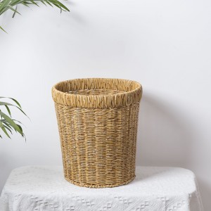 Storage Basket for Bathroom, Large Rattan Storage Basket, Laundry Round Storage Basket, Woven Storage Baskets