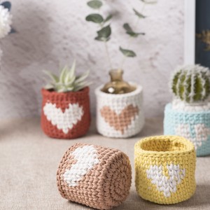 Cotton rope storage baskets,desktop decoration,mini woven basket