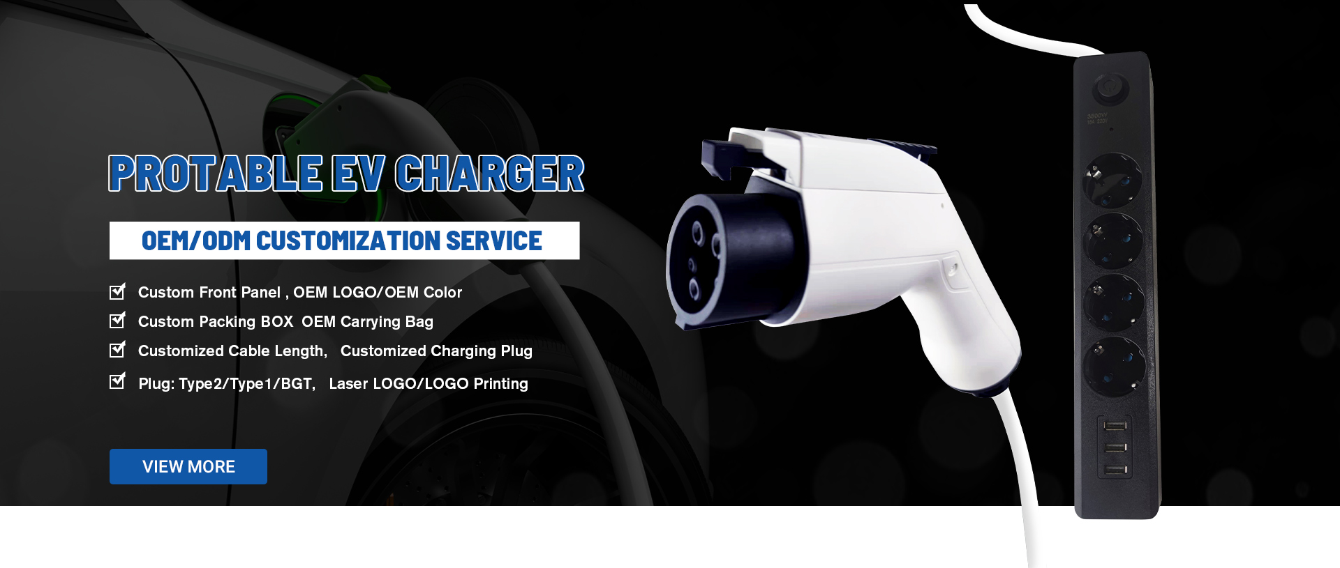EN 32A 3-Phase AC Car Charging Cable On Vehicle Side
