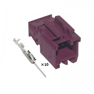 Factory direct sale purple 10 hole DJ7101K-0.6-21-11 automotive connector