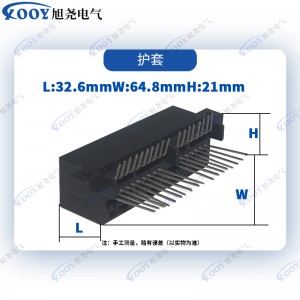 Factory direct sale black 36 pin ECU car connector