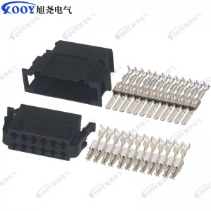 Factory direct black 12 hole 1-929630-1-1-929624-1 car connector